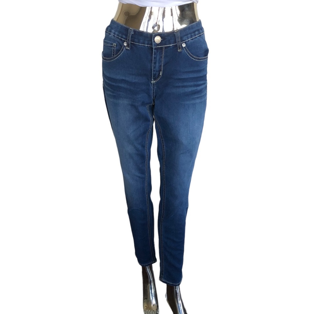 Seven7 Jeweled Skinny Jeans Size 6 Medium Wash